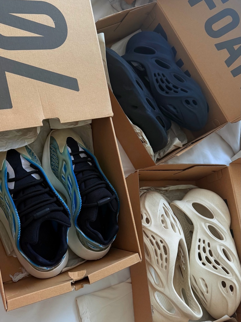 Yeezy Foam Runners & Running Sneakers - Black, Cream, Teal
